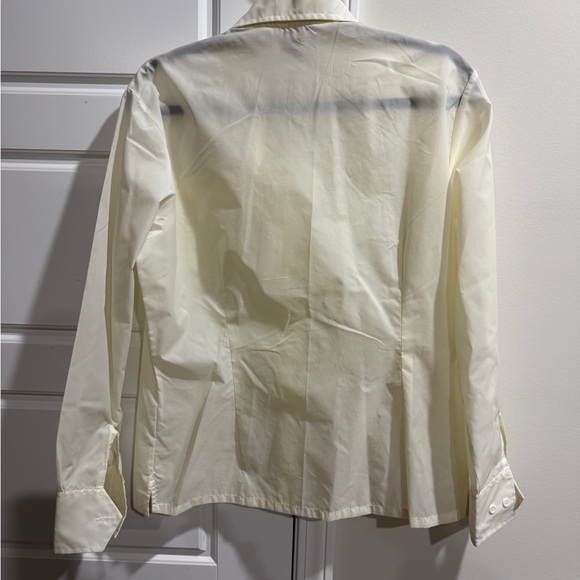 Vtg 70’s SKYR 100% Nylon Off White Water Proof Rain Jacket Shirt Large - Picture 3 of 3